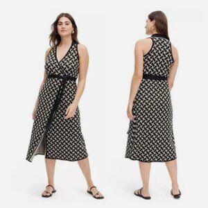 Diane Von Furstenberg Black Midi Dress